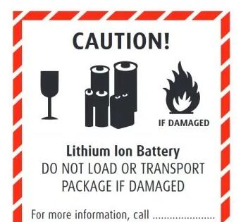 鋰<a href='http://www.liuliang55.com' title='電池運輸' >電池運輸</a>包裝標(biāo)簽